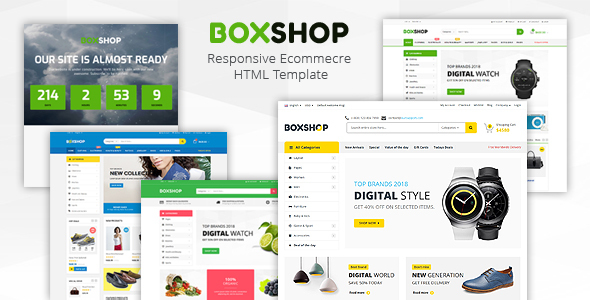 Boxshop - Responsive Ecommerce HTML5 Template - Fashion Retail