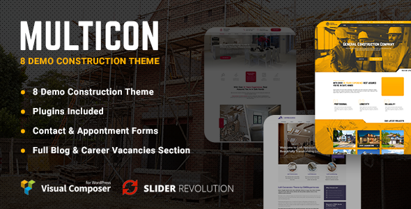 Multicon - Multi-Purpose Construction Industry Theme - Business Corporate