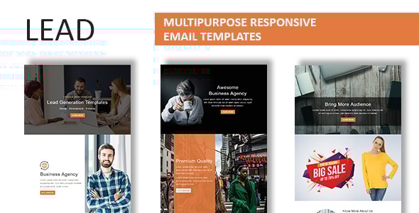 Lead - Multipurpose Responsive Email Template With Online StampReady Builder Access - Newsletters Email Templates