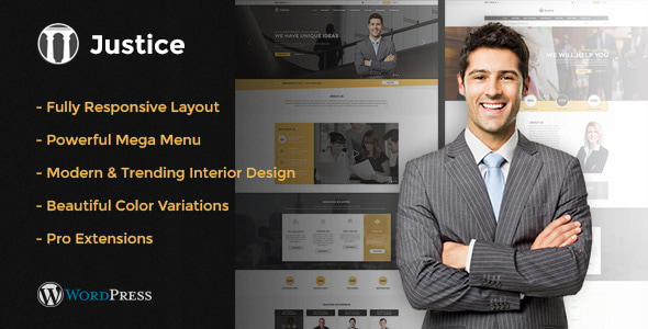 Justice - Responsive & Multipurpose WordPress Theme - Business Corporate