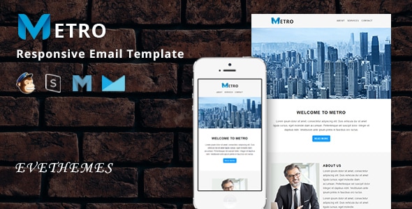 Metro - Responsive Email Template - Newsletters Email Templates