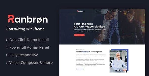 Ranbron - Business and Consulting WordPress Theme - WordPress