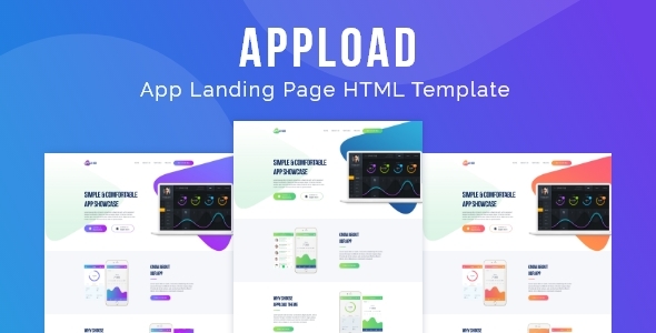 Appload - App Landing Page HTML Template - Technology Site Templates