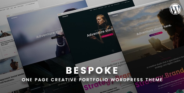 Bespoke - Onepage Creative WordPress Theme - Creative WordPress