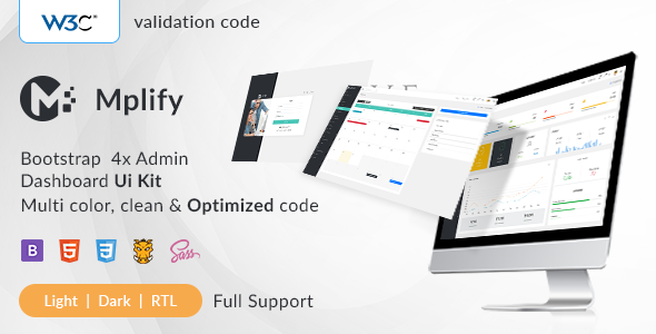 Mplify - Bootstrap Admin Dashboard Template & UI KIT - Admin Templates Site Templates