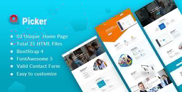 Picker || Startup and Agency Bootstrap4 Template - Business Corporate
