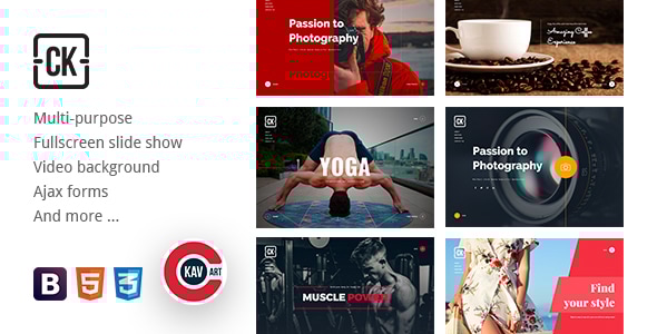 CK - Coming Soon Creative HTML Multipurpose Template - Specialty Pages Site Templates