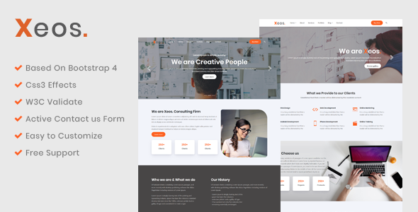 Xeos - Premium HTML Template - Business Corporate