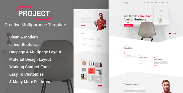 Project - Creative Multipurpose Template - Creative Site Templates