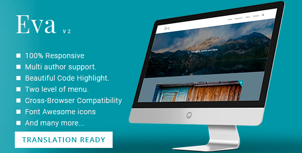 Eva - Responsive Minimal Ghost Theme - Ghost Themes Blogging