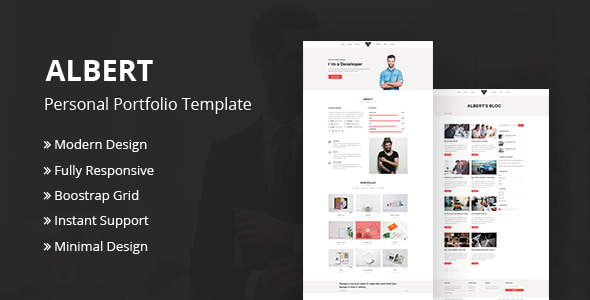 Albert | Portfolio Bootstrap Html Template - Portfolio Creative