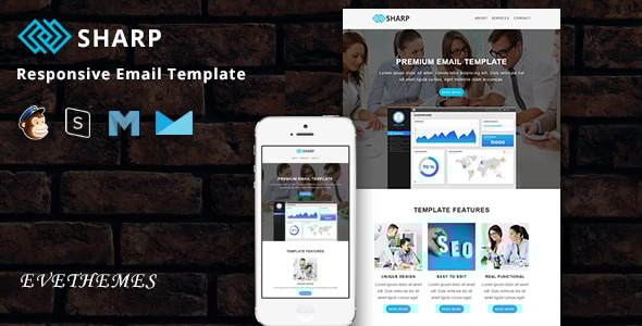 Sharp - Responsive Email Template - Newsletters Email Templates