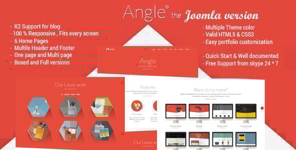 Angle - Responsive MultiPurpose Joomla Theme - Corporate Joomla
