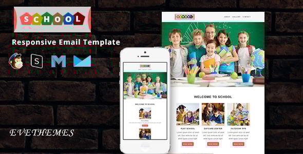 School - Responsive Email Template - Newsletters Email Templates