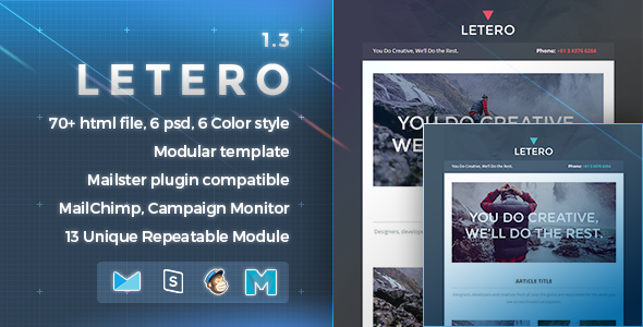 Letero - Responsive Email Template - Newsletters Email Templates