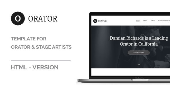 Orator - HTML Template - Film & TV Entertainment