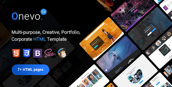 Onevo - One Page HTML Template - Portfolio Creative