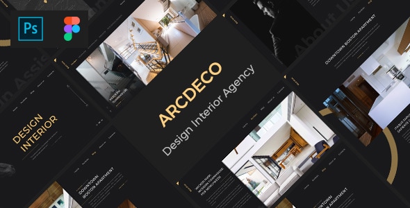Arcdeco - Interior Design, Architecture & Decor PSD Template - Creative Photoshop
