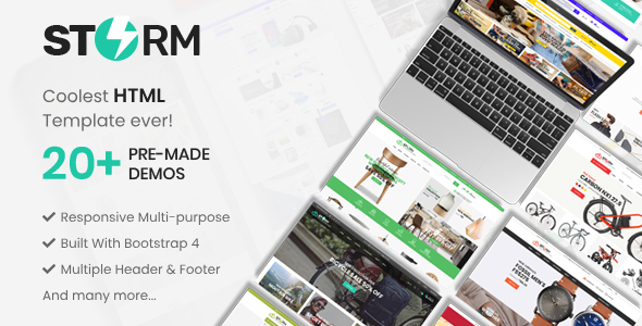 Storm - Ecommerce HTML Template - Shopping Retail