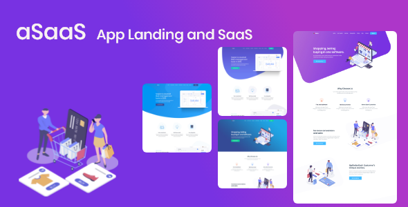 App Landing and SaaS HTML Tempalte - aSaaS - Software Technology