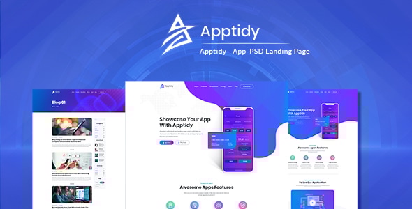 Apptidy - App Landing Page - Software Technology