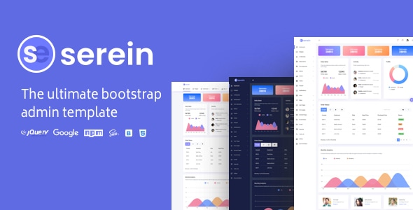Serein Bootstrap 5 Admin Dashboard Template - Admin Templates Site Templates