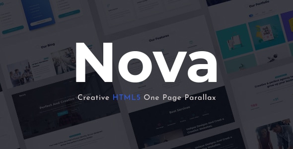 Novax - One Page Parallax - Creative Site Templates