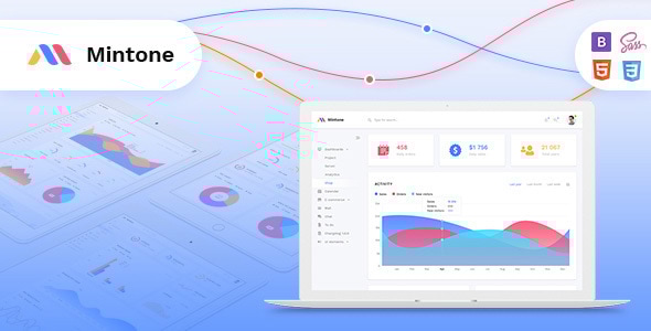 Mintone - Laravel Admin Template with CRUD builder - Admin Templates Site Templates
