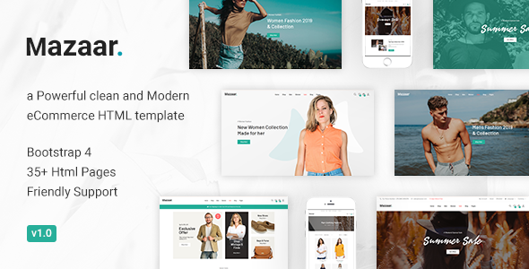 Mazaar - Responsive Ecommerce Html Template - Fashion Retail