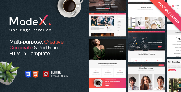 Modex - One Page Parallax - Portfolio Creative