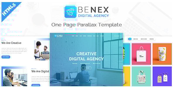 Benex - One Page Parallax Template - Portfolio Creative