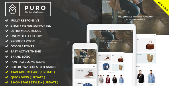 Puro - Responsive Magento Theme - Fashion Magento