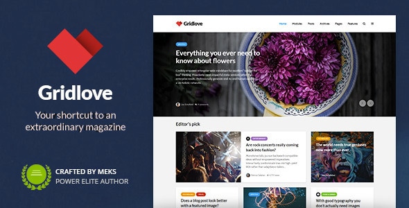 Gridlove - News Portal & Magazine WordPress Theme - News / Editorial Blog / Magazine
