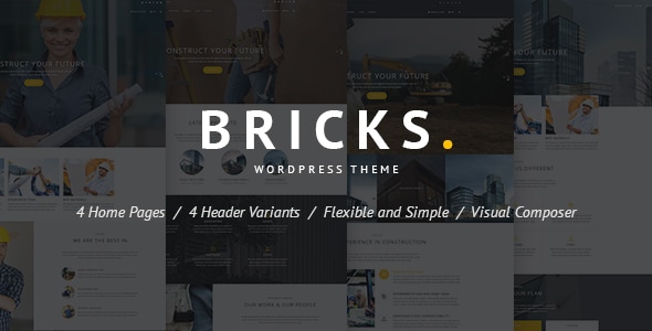 Construction & Building WordPress Theme - Bricks - Business Corporate