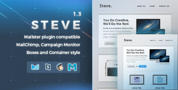 Steve | Responsive Email Template - Newsletters Email Templates