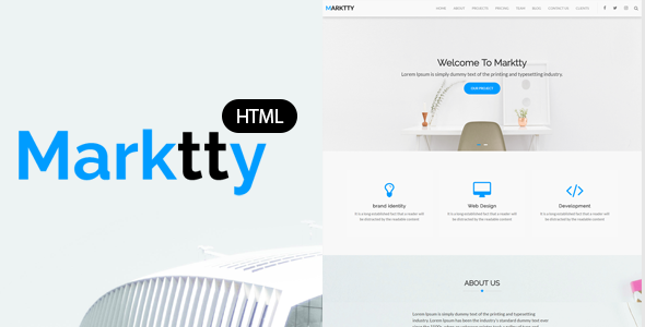 Marktty Creative Agency HTML Template - Creative Site Templates