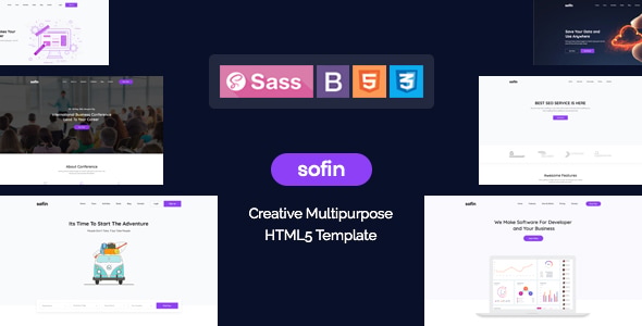 Sofin - Creative Multipurpose HTML Template - Creative Site Templates