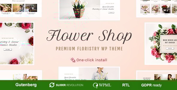 Flower Shop - Decoration Store and Floristic WordPress Theme - WooCommerce eCommerce