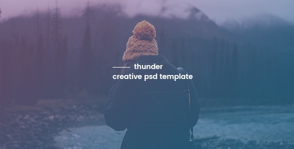 Thunder - Creative PSD Template - Creative Photoshop