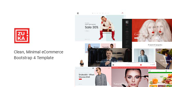 Multipurpose eCommerce HTML Template - Zuka - Shopping Retail