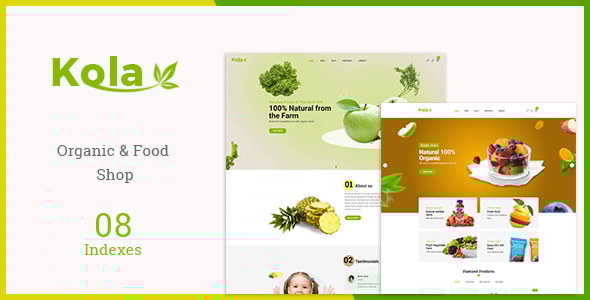 Kola - Organic & Food WooCommerce WordPress Theme - WooCommerce eCommerce