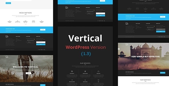 Vertical- One Page Multipurpose WordPress Theme - Corporate WordPress