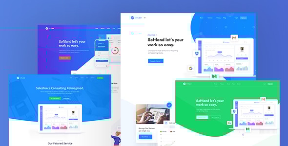 PatLan - Agency, Startup and SaaS Landing PSD Template - Software Technology
