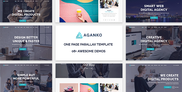 Aganko - One Page Parallax Template - Creative Site Templates