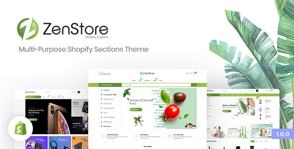ZenStore | Multi-Purpose Shopify Sections Theme - Shopify eCommerce
