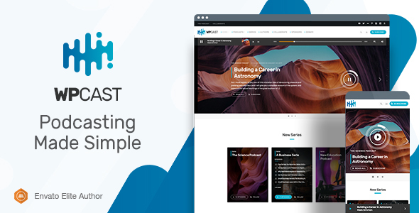 Wpcast - Audio Podcast WordPress Theme - Entertainment WordPress
