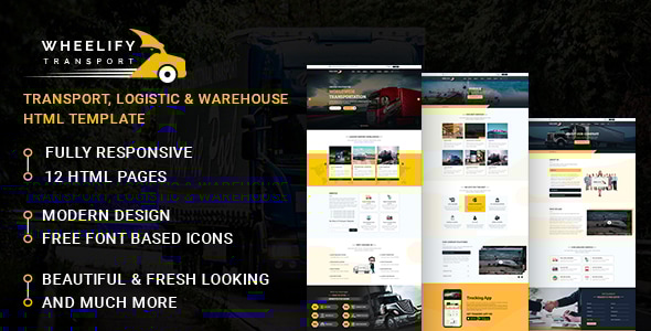 Wheelify Transport HTML Template - Business Corporate