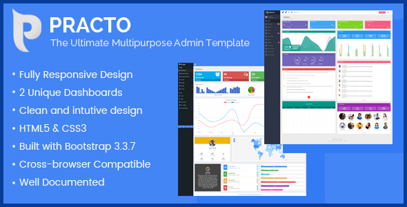 Practo - The Ultimate Multipurpose Admin Template - Admin Templates Site Templates
