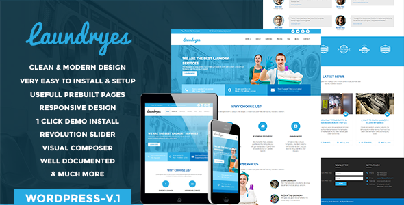 Laundryes WordPress theme - Fashion Retail