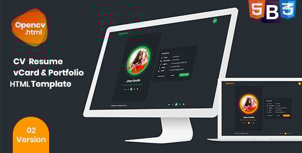 Opencv - CV / Resume / vCard / Portfolio HTML5 Template - Resume / CV Specialty Pages